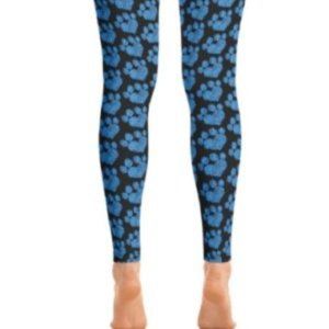 NWT 0/S 2-12 Sketchy Blue Paws